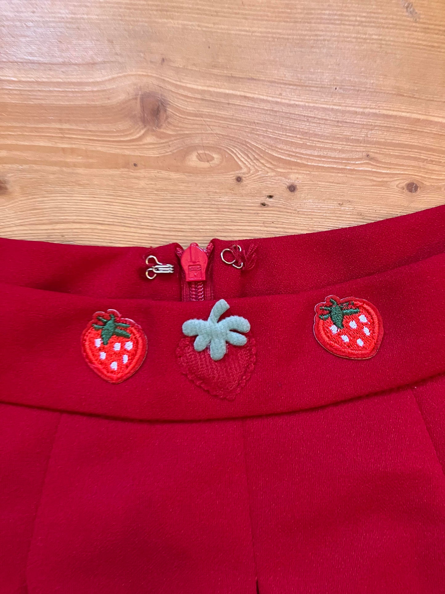 Reworked Strawberry skirt- M/10 SALE ITEM !