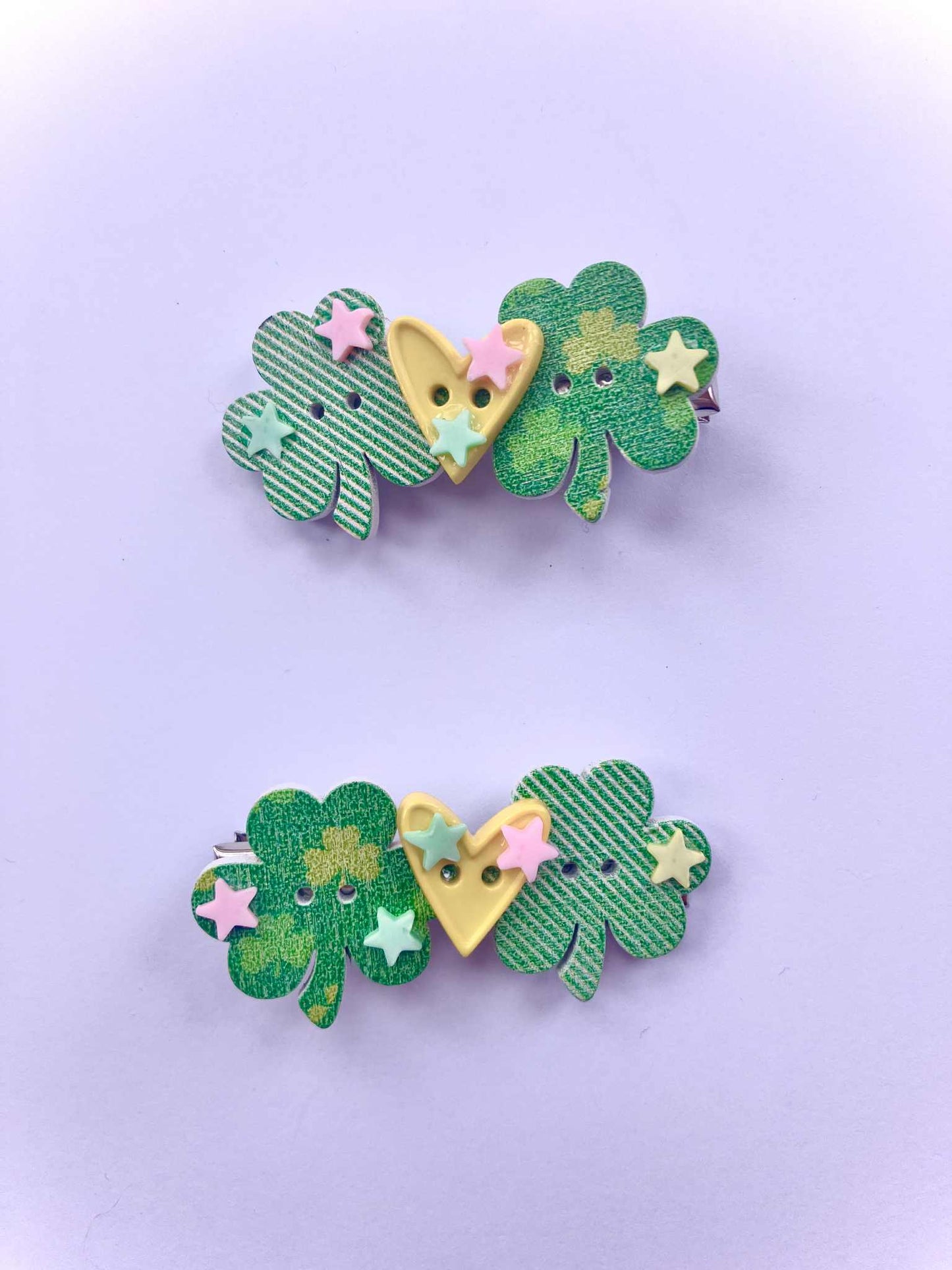 Lucky Clover clips x2