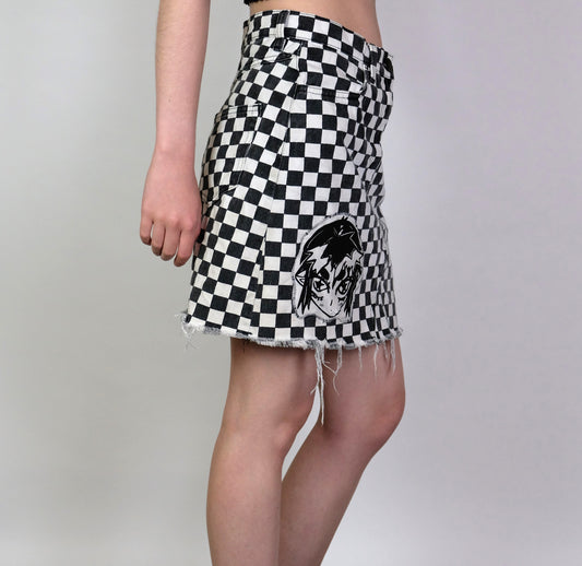 Screen Print Checker Skirt S/8