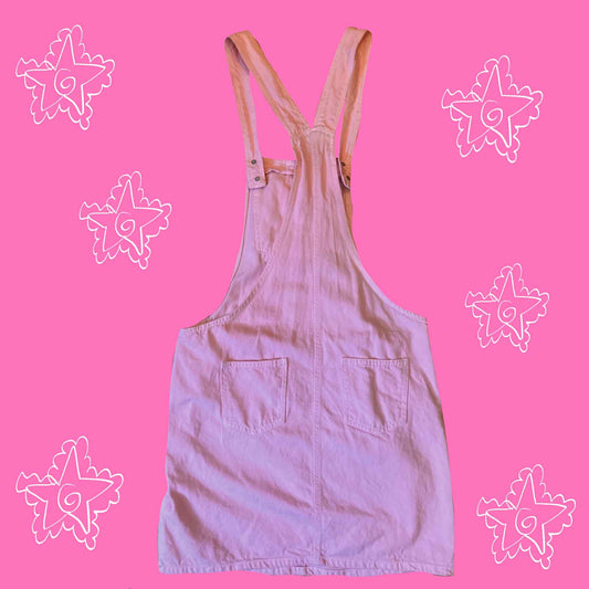 Reworked star Dungaree dress -12- 14