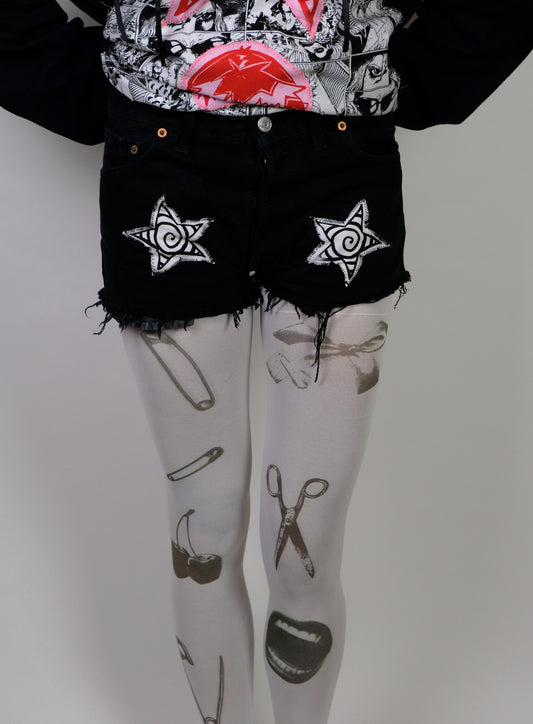 Reworked Spiral star shorts 6- 8