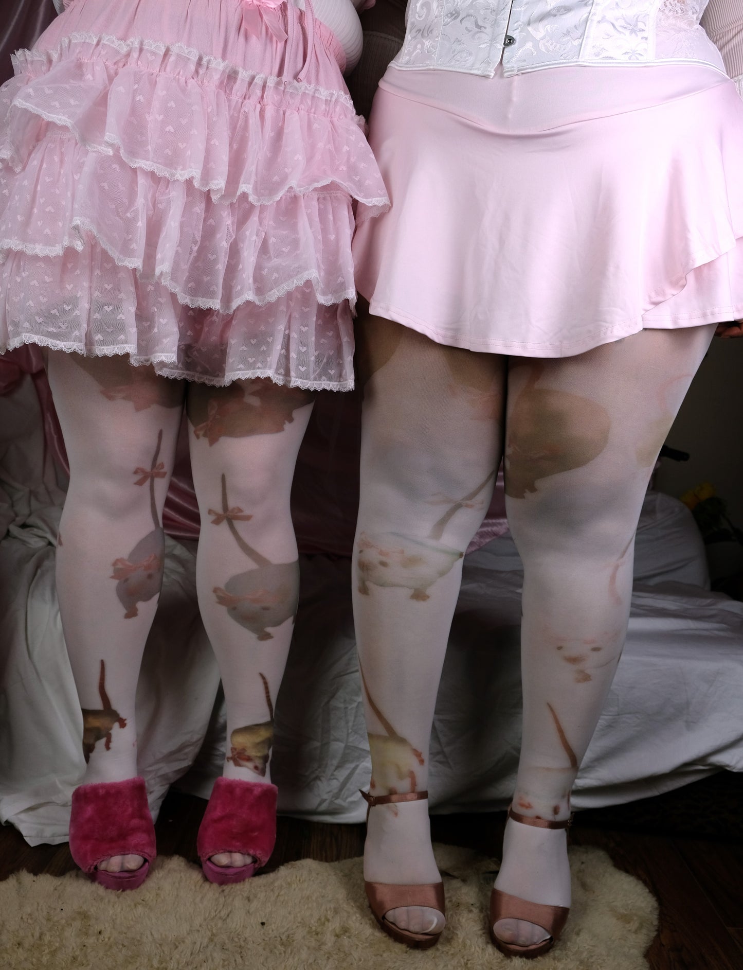 Rats with Bows tights- S-2XL
