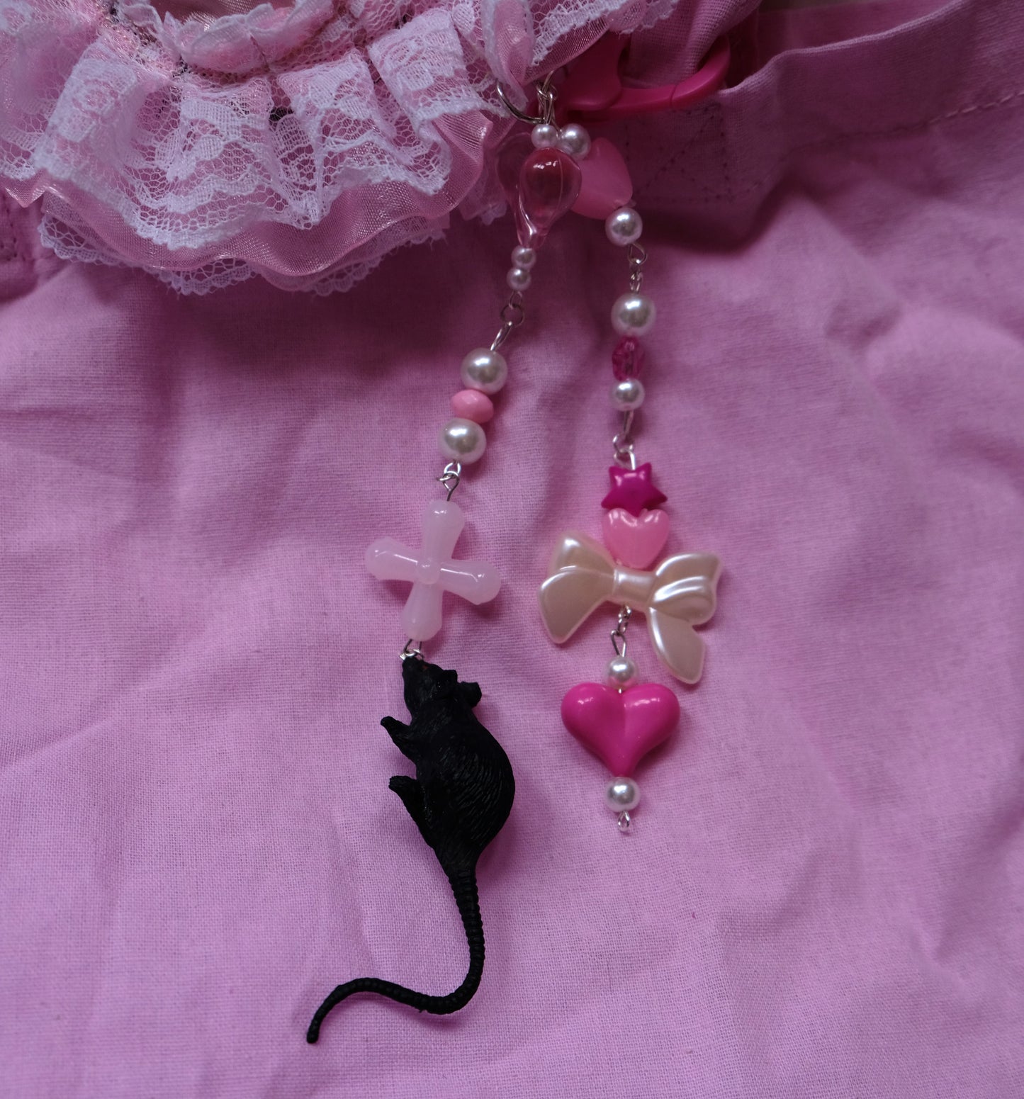 Rat Chunky Bag charms ( 3 colours)