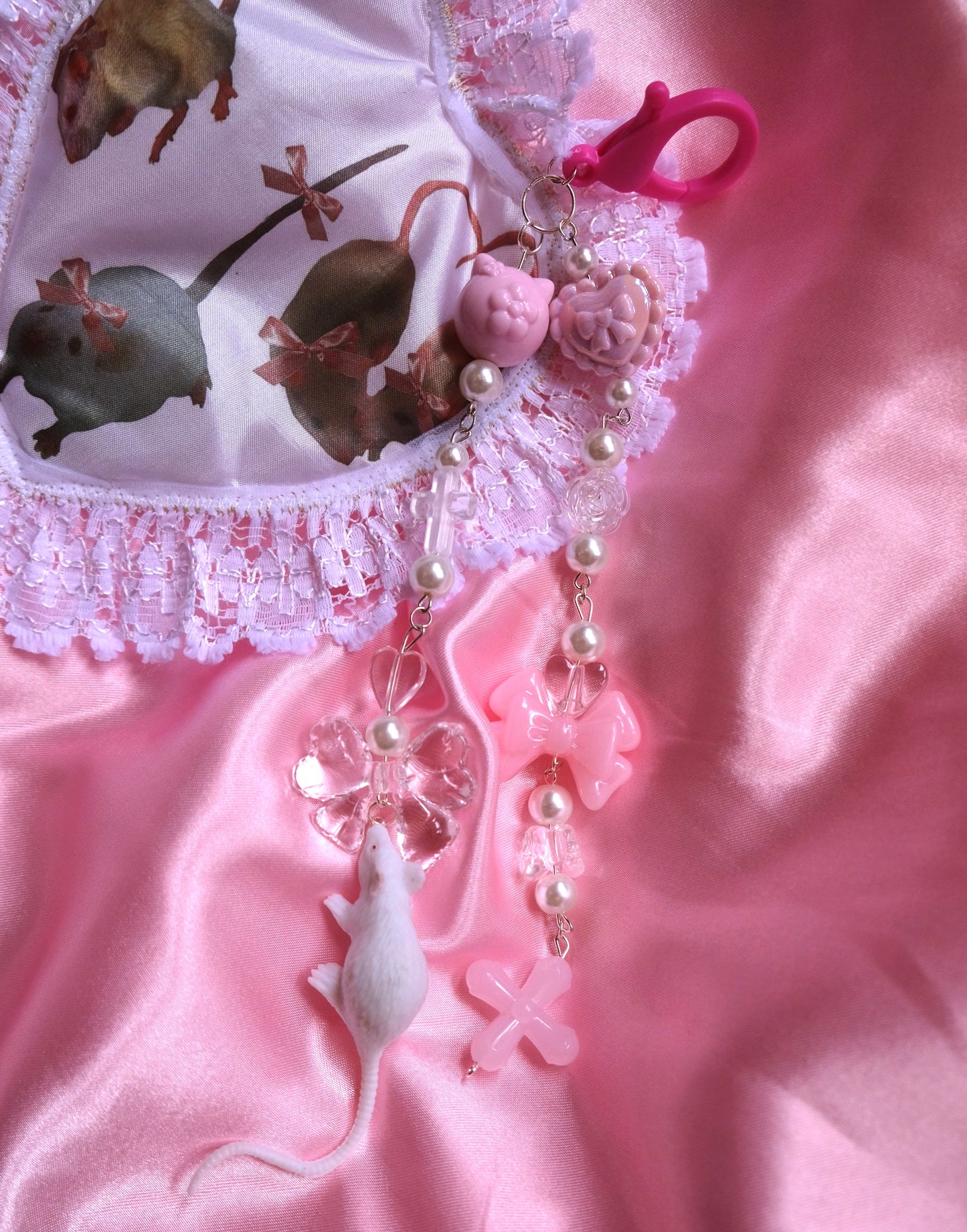 Rat Chunky Bag charms ( 3 colours)