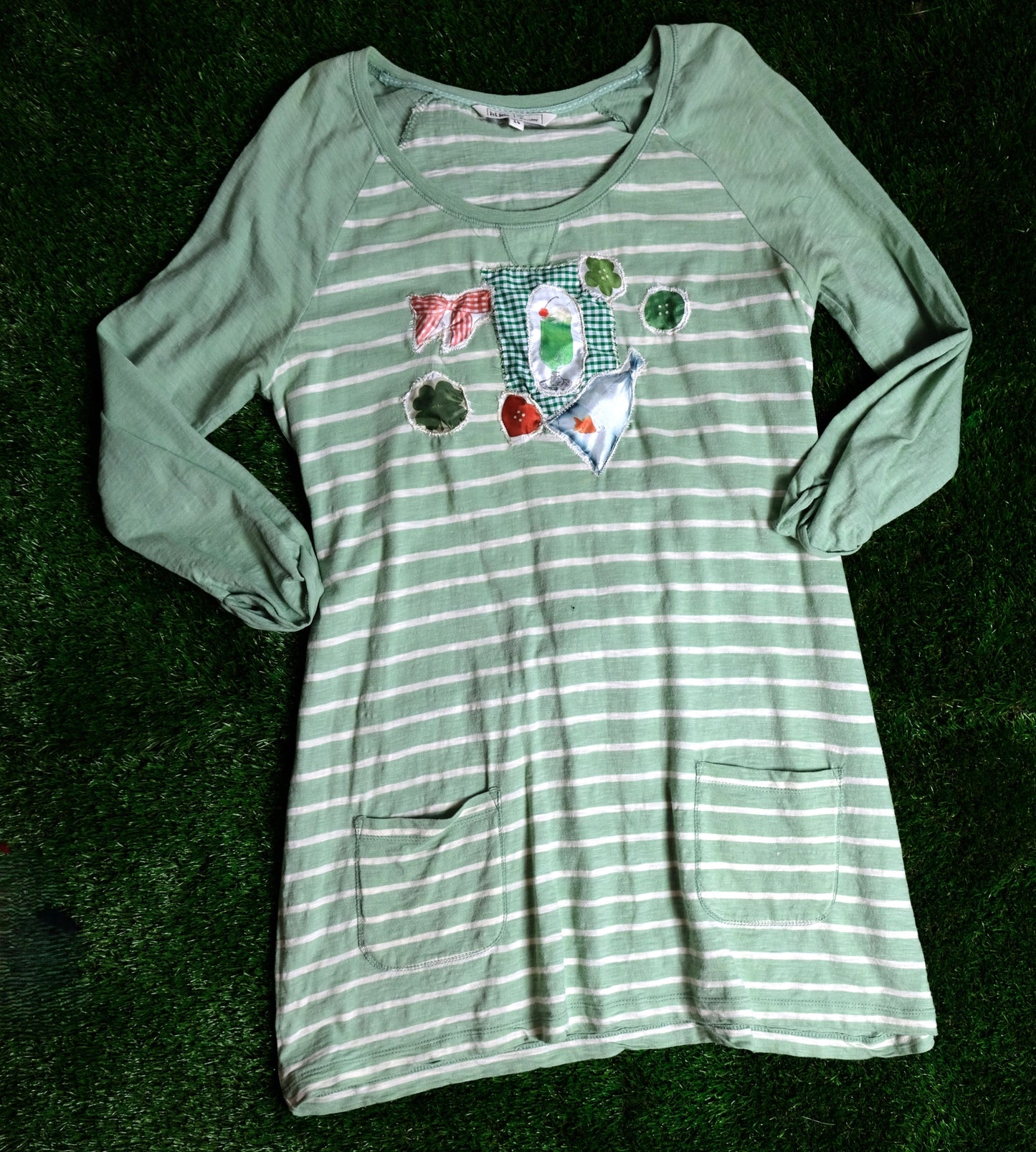 Lucky Day stripe dress- 12-14