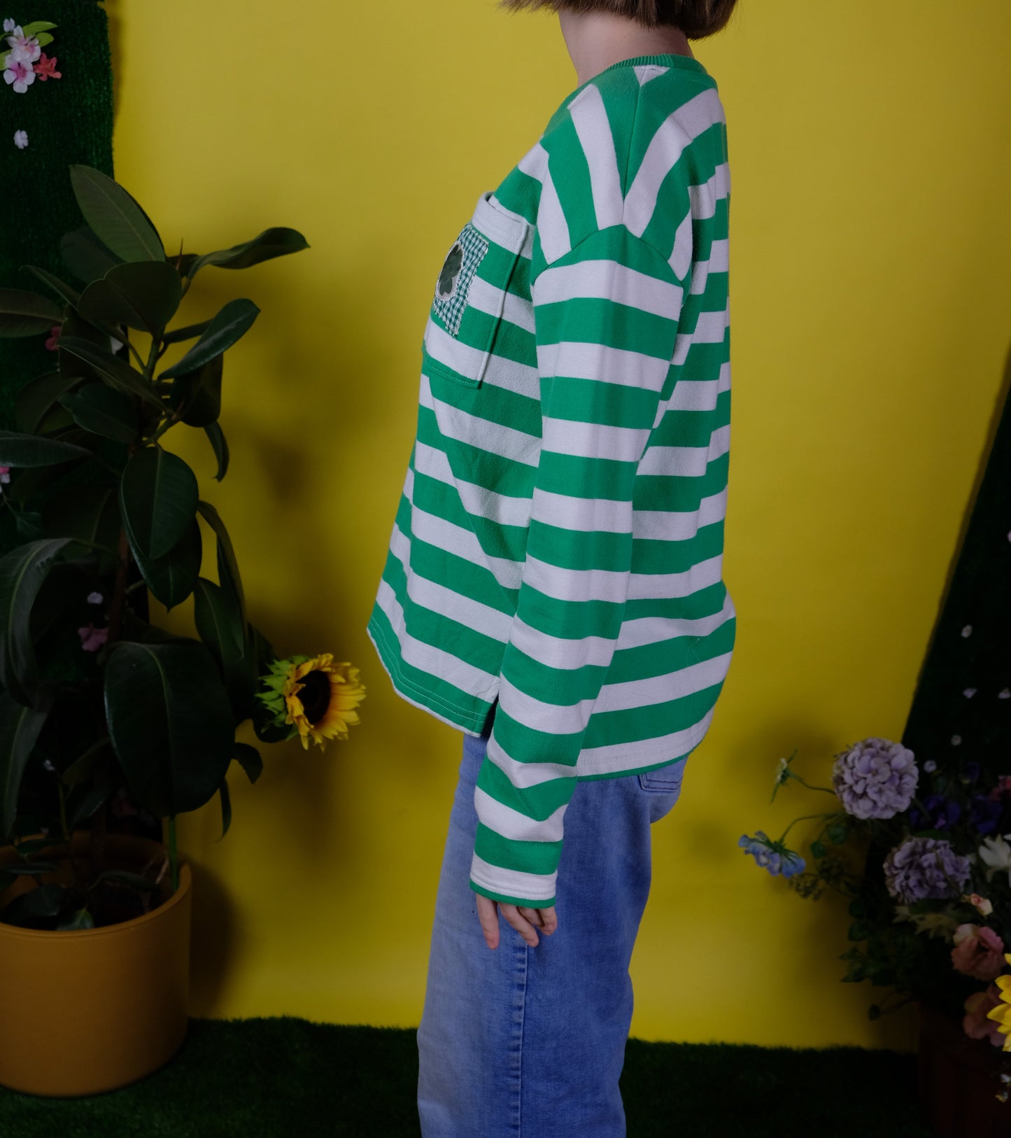 Lucky Day Stripe tee - 8- 10
