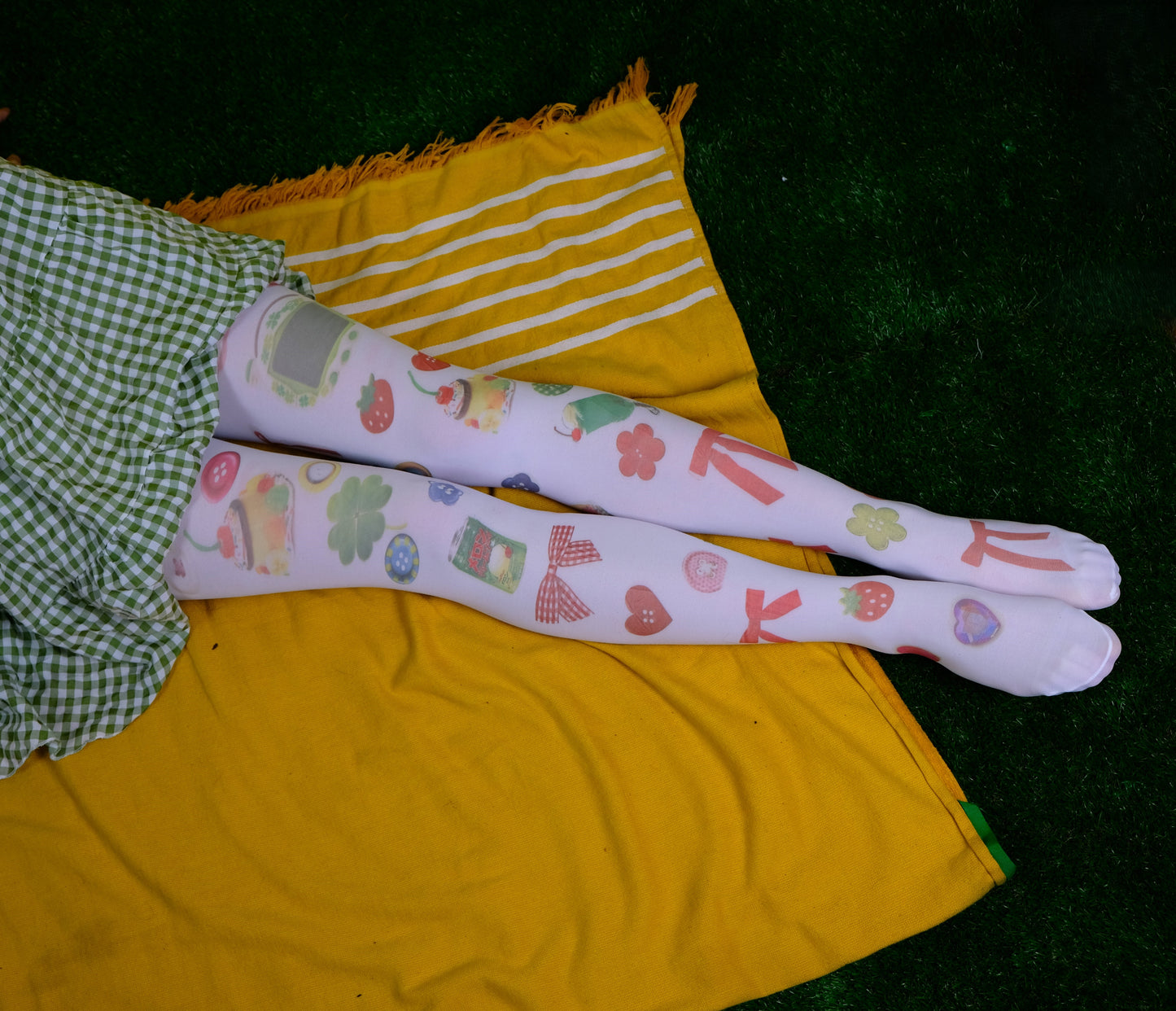 Lucky Day printed tights (S-2XL)