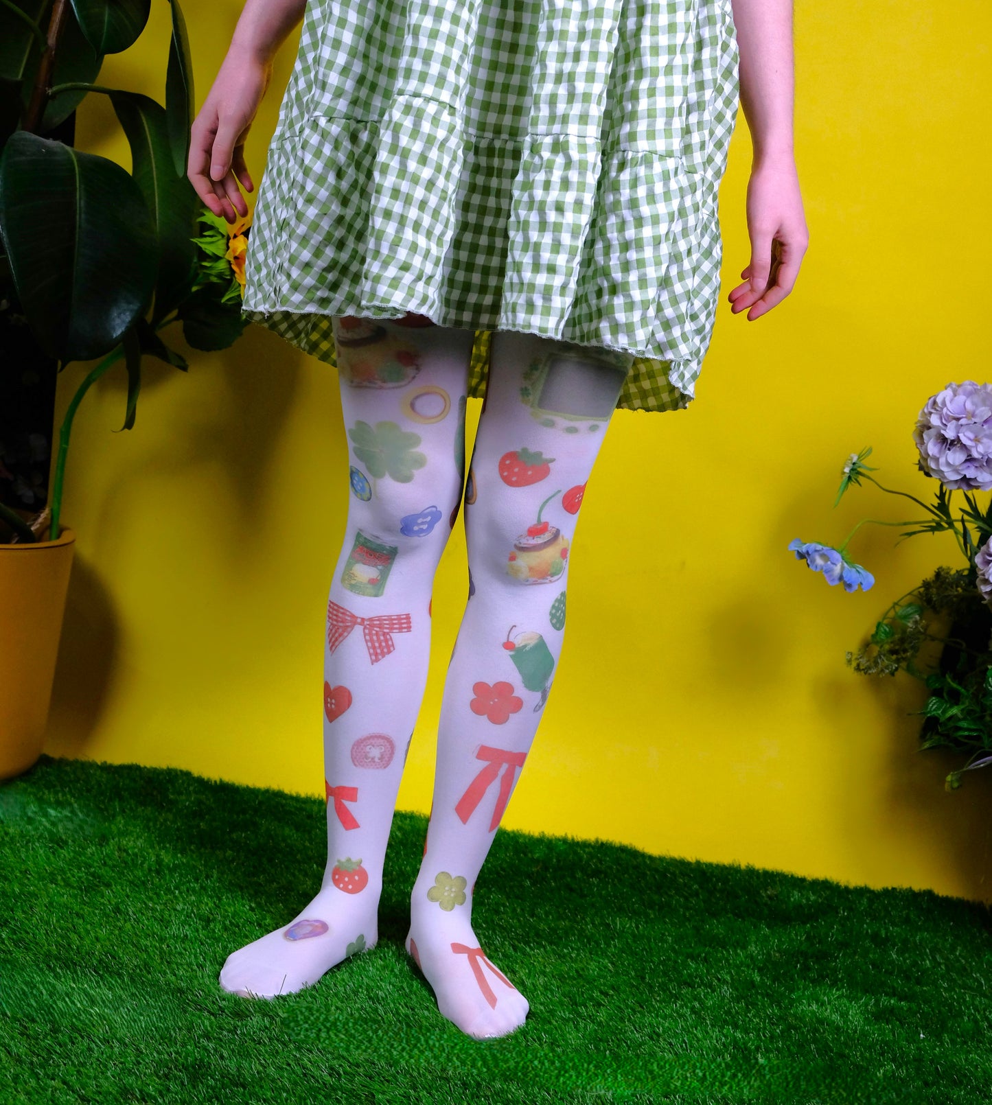 Lucky Day printed tights (S-2XL)