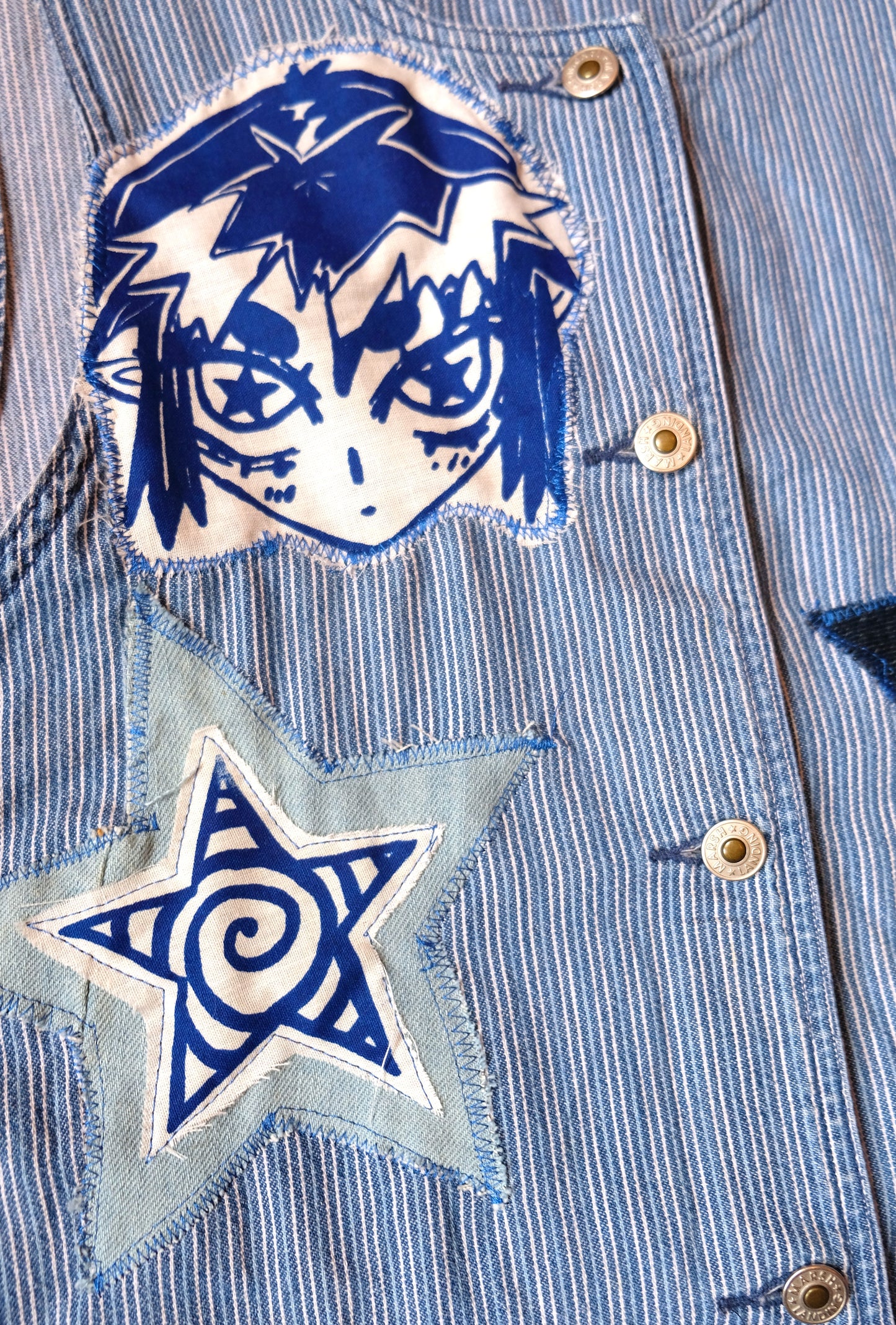 Reworked Denim Dress S 6-8