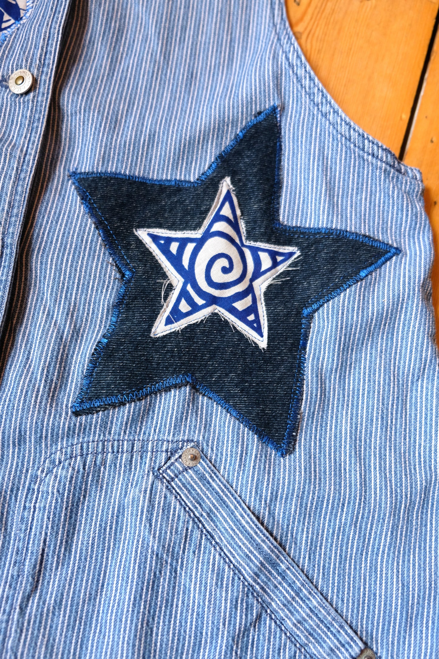 Reworked Denim Dress S 6-8