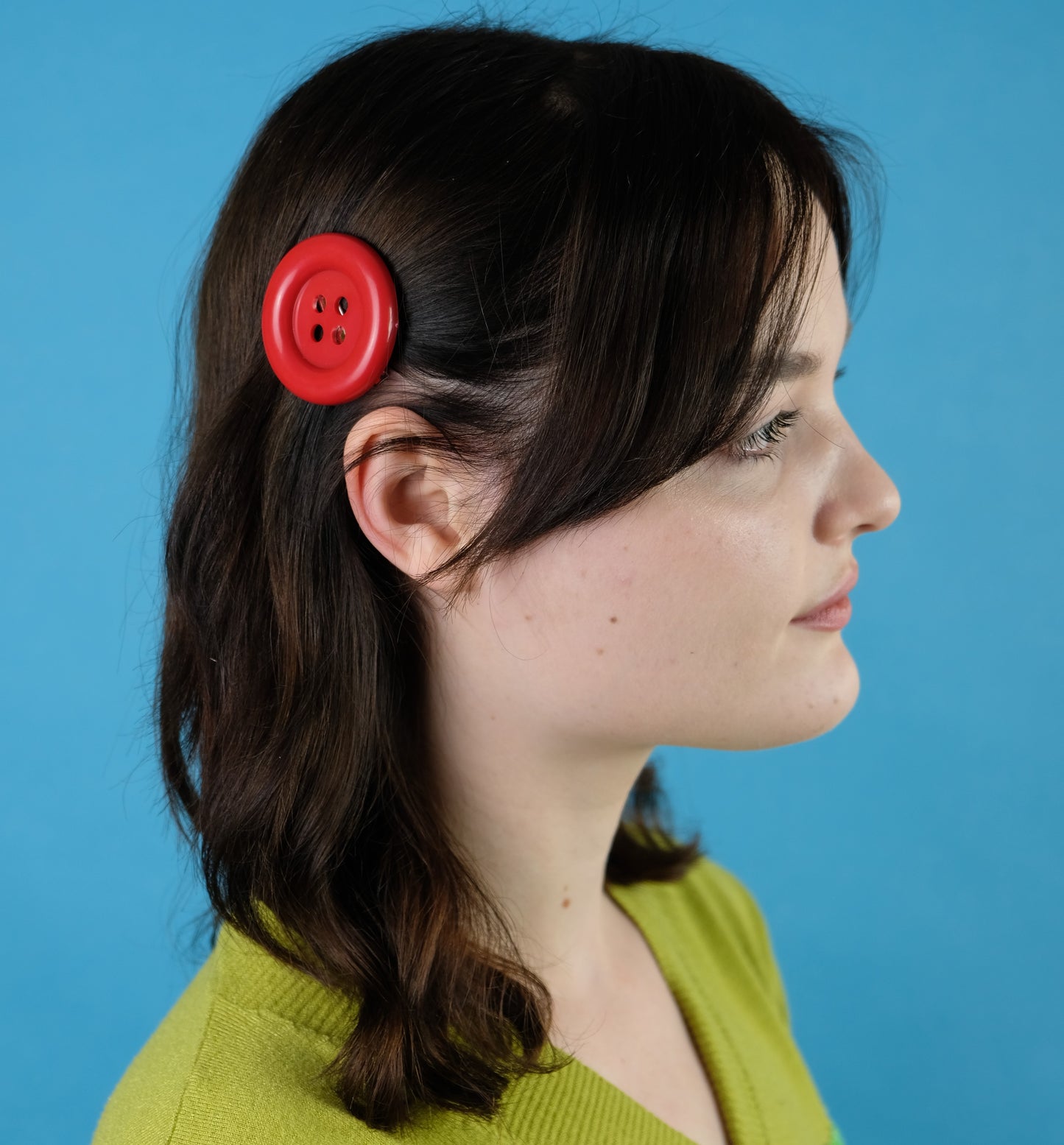 2 x Giant Red Button Clips