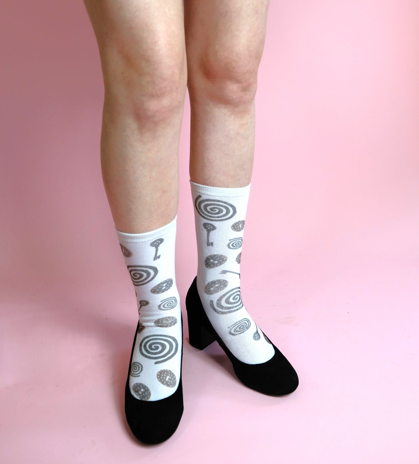 Spiral Button short socks (One size)