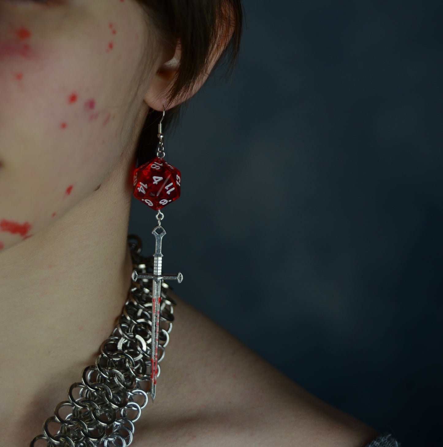 CUSTOM DND EARRINGS- WEAPONS.