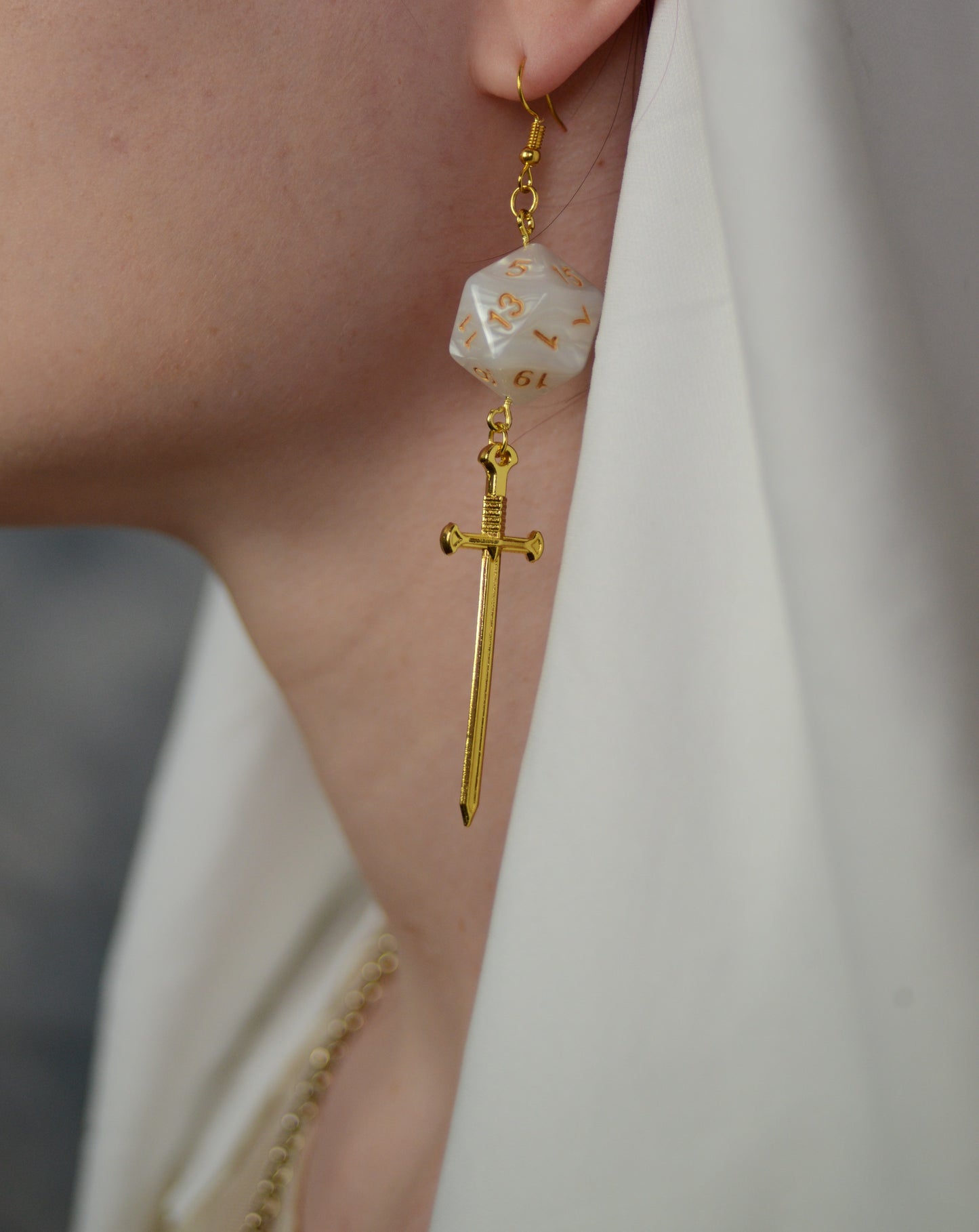 CUSTOM DND EARRINGS- WEAPONS.