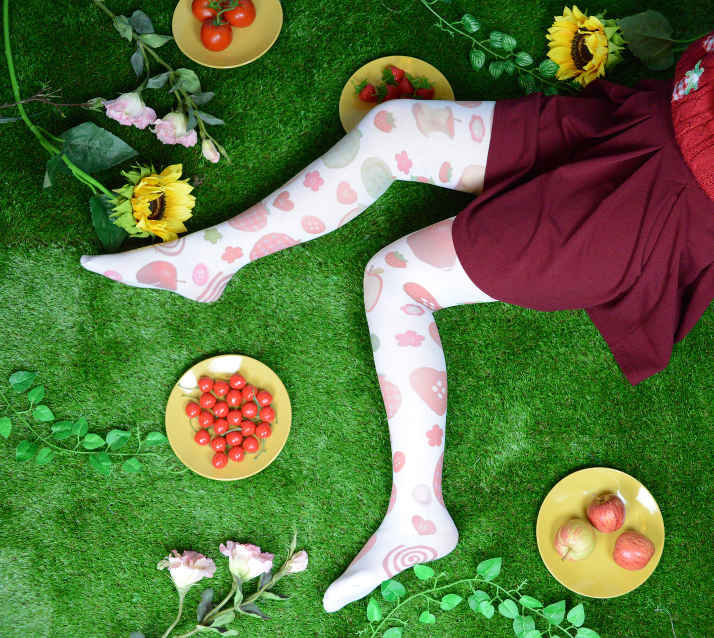 Apple star tights (S-2XL)