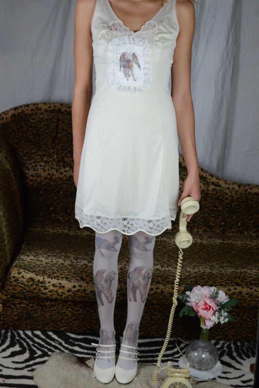 Angelic Lamb Reworked Slip Dress- Small 6/8