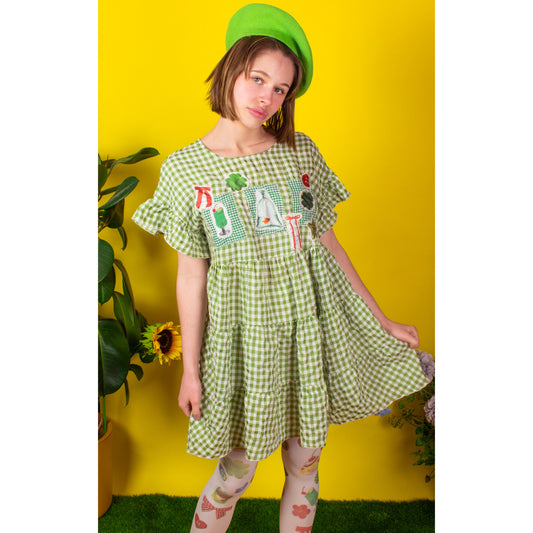 Lucky Day Checker dress- 12-14