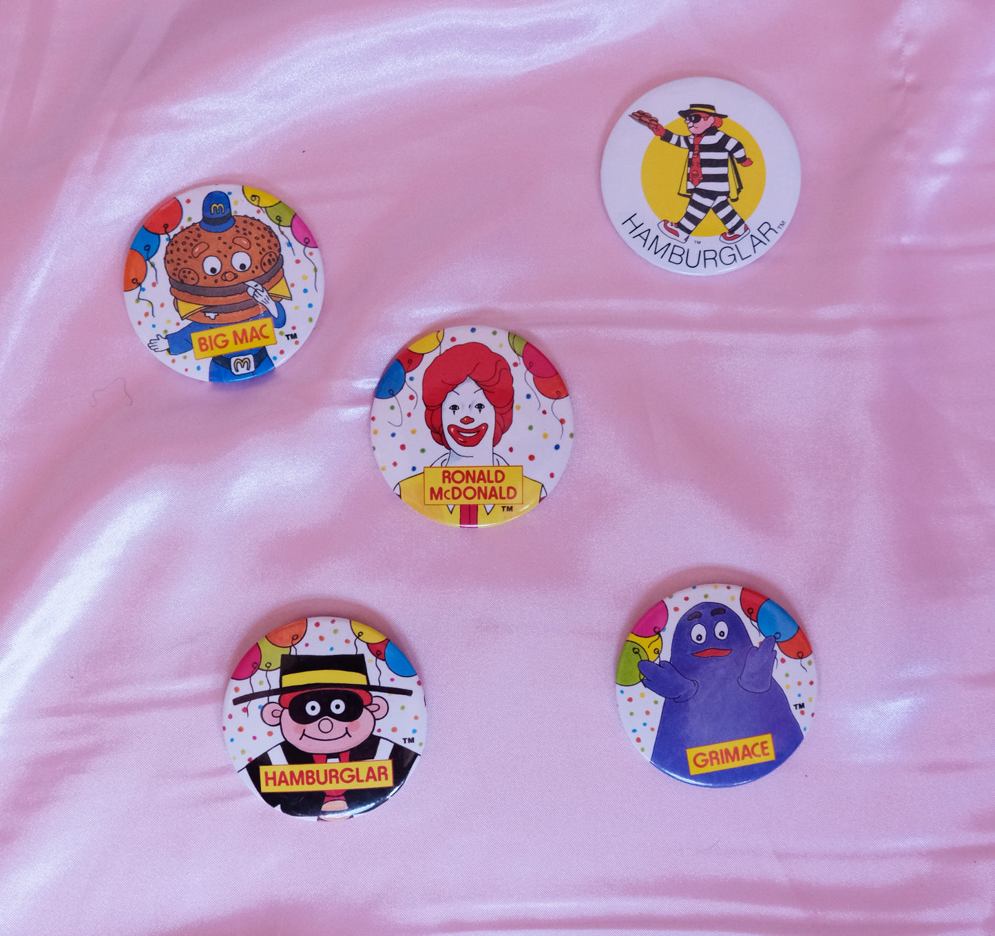 Vintage McDonald's badges
