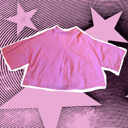 Reworked Cropped shirt  14-16