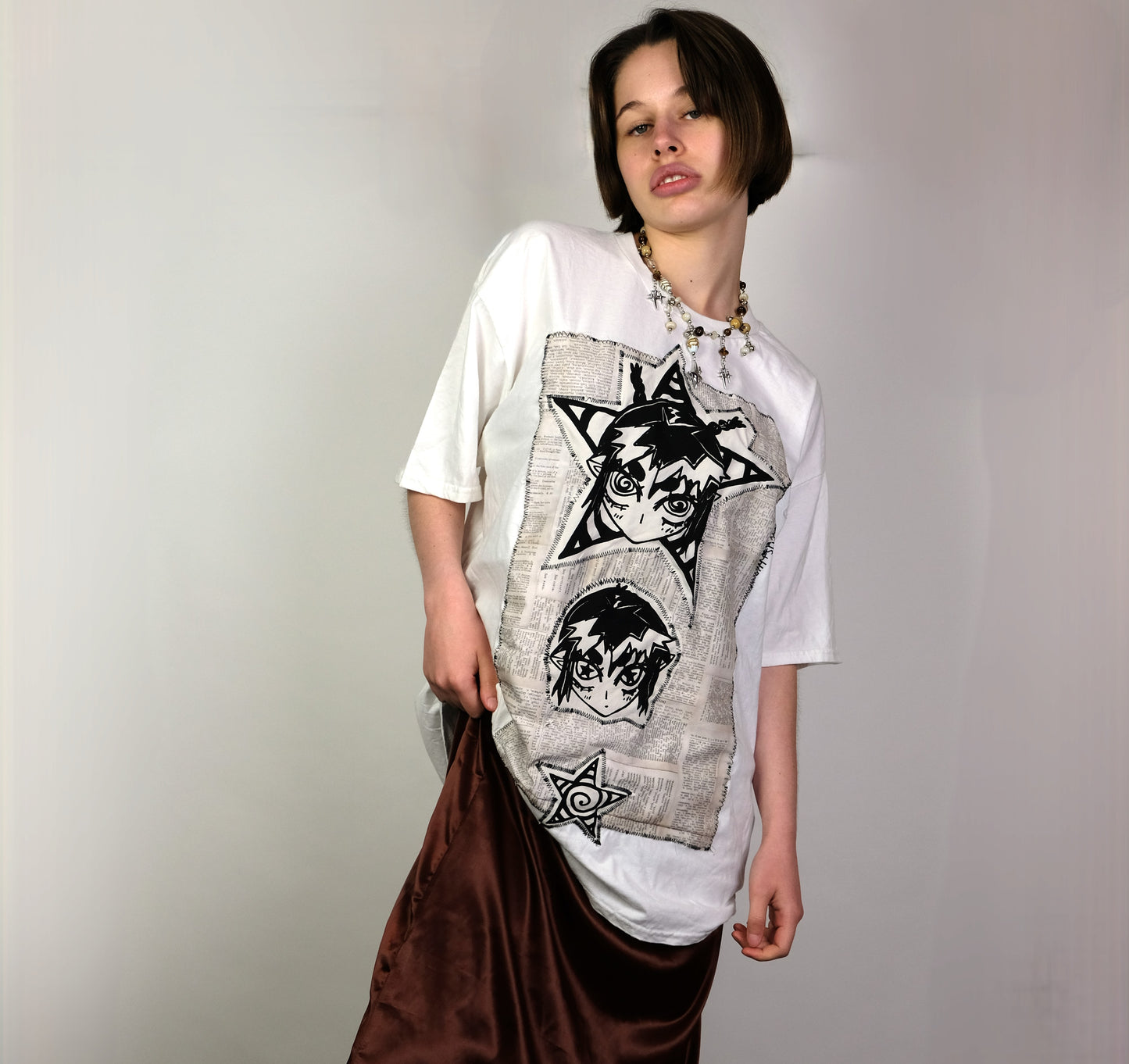 UNISEX Manga screen print tee-  XL
