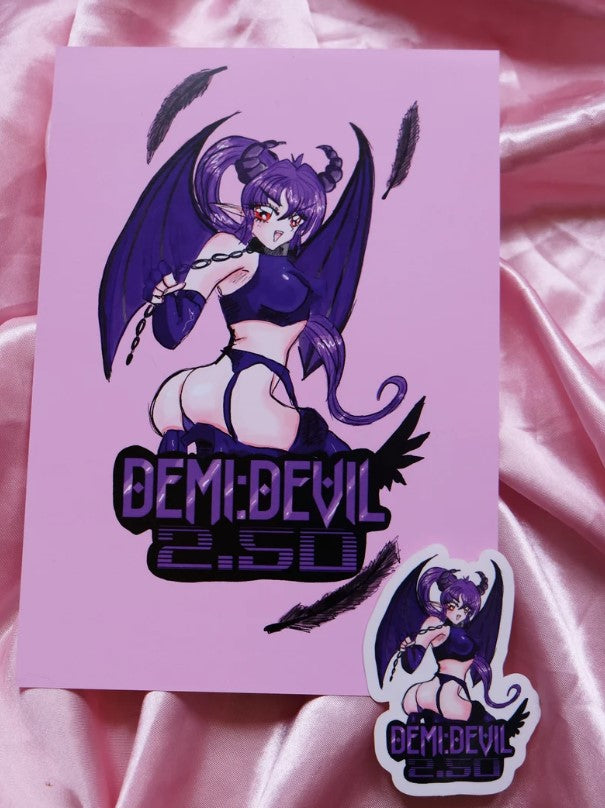 ꒰ა ☆ ໒꒱ Demi Devil A5 print + sticker꒰ა ☆ ໒꒱