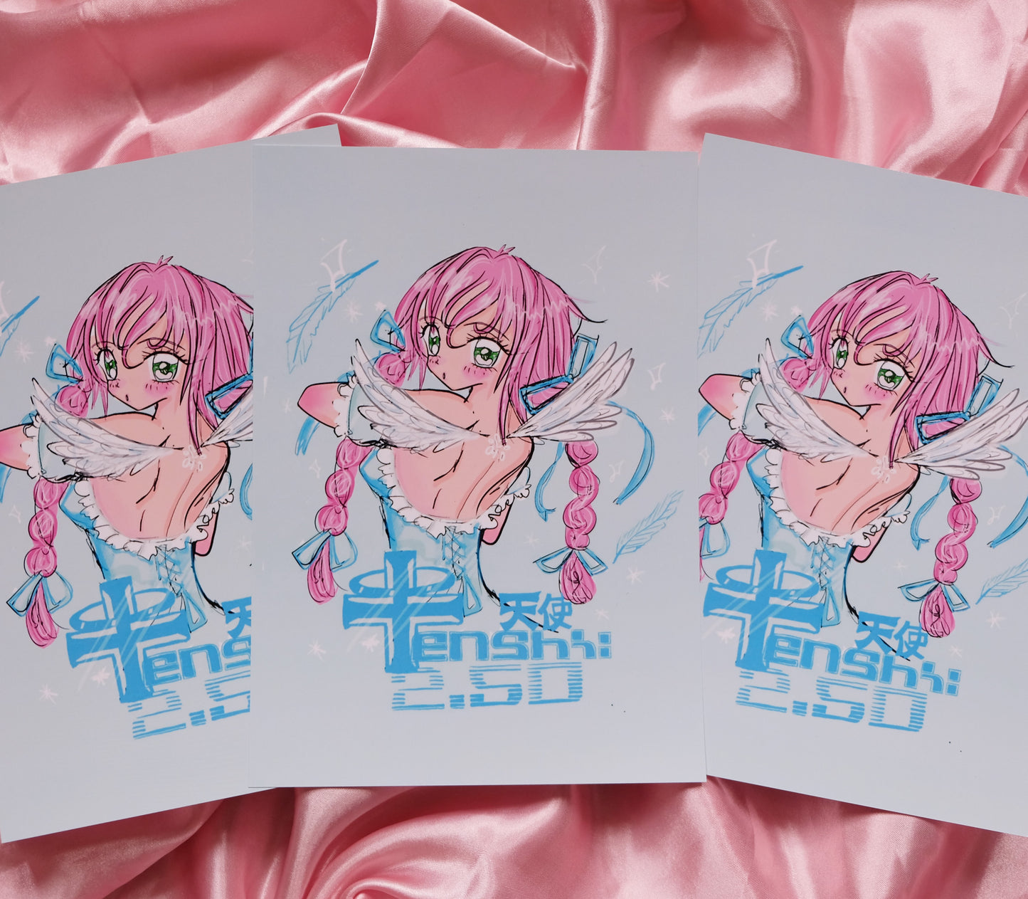 ꒰ა ♡ ໒꒱  Tenshi Print + sticker set꒰ა ♡ ໒꒱