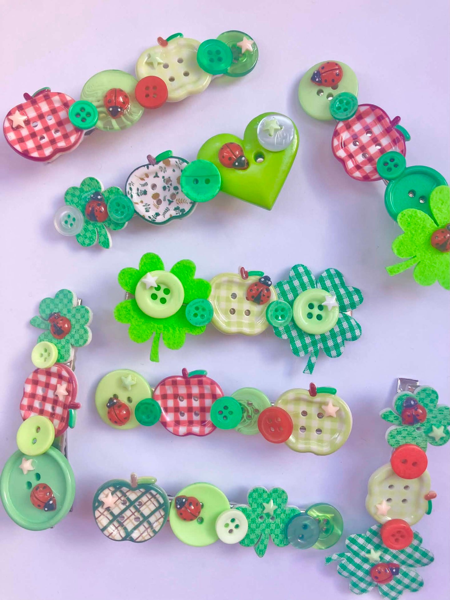 Lucky Bug clips ( 8 designs)