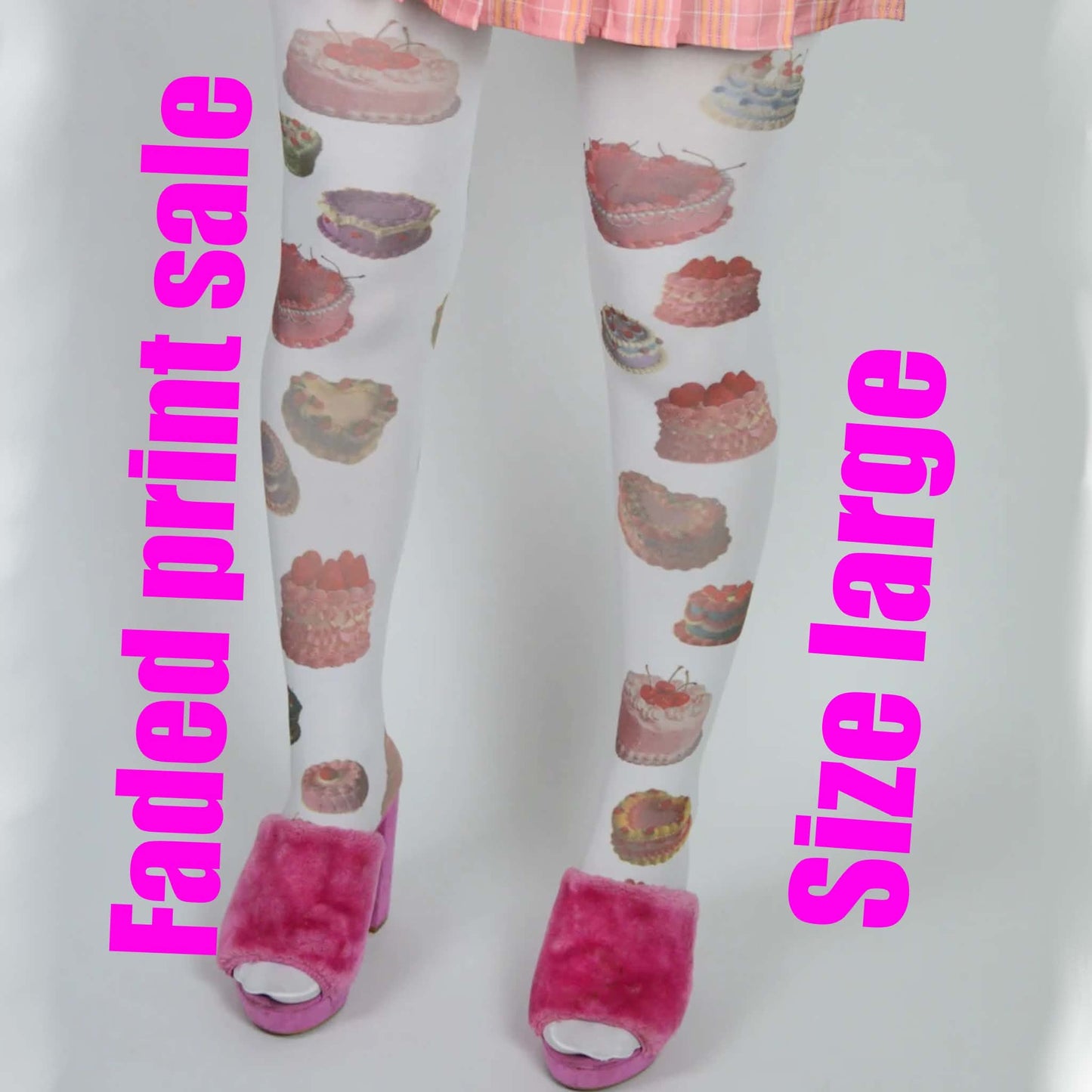 Faded print sale - cakes