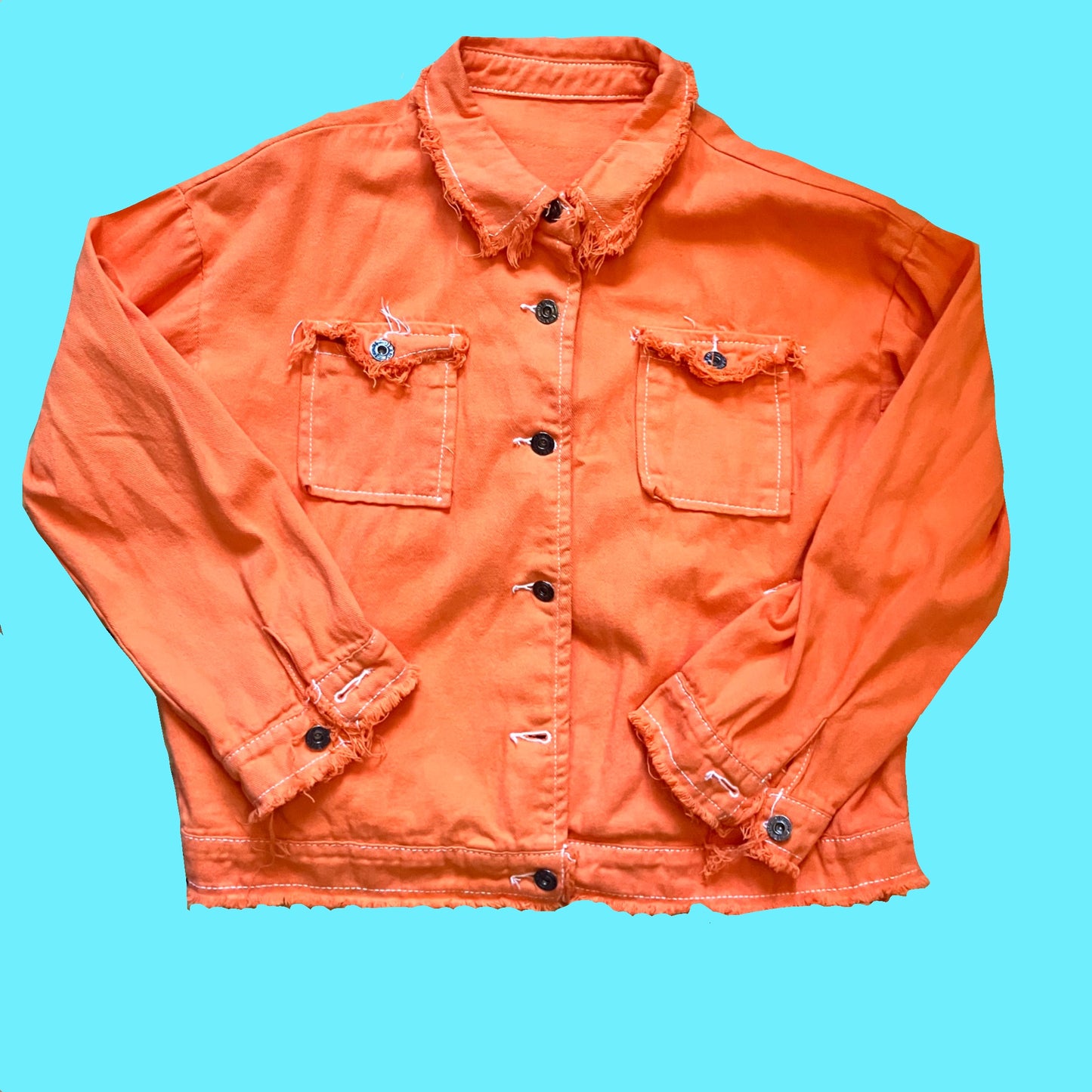 Reworked Orange Jacket M 10-12