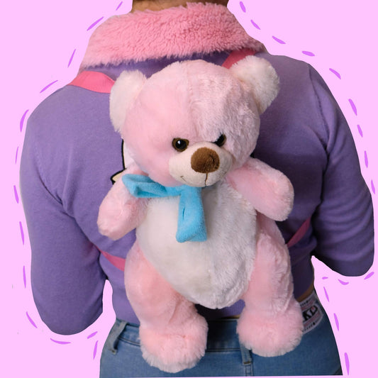Pink Teddy Backpack