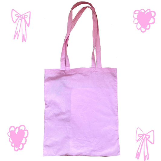 Baby Bonnet Tote bag- white trim