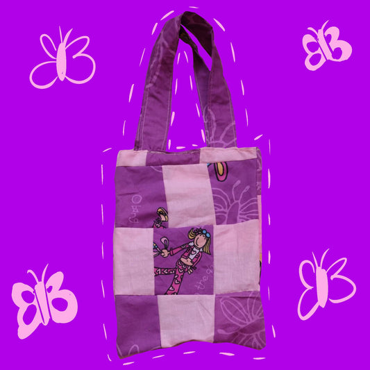 Recycled Groovy chick mini tote