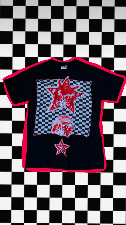 UNISEX Manga checker unisex top- M