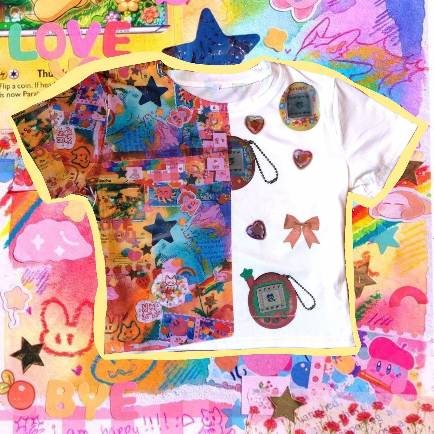 Tamagotchi tee sample M
