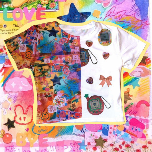 Tamagotchi tee sample M