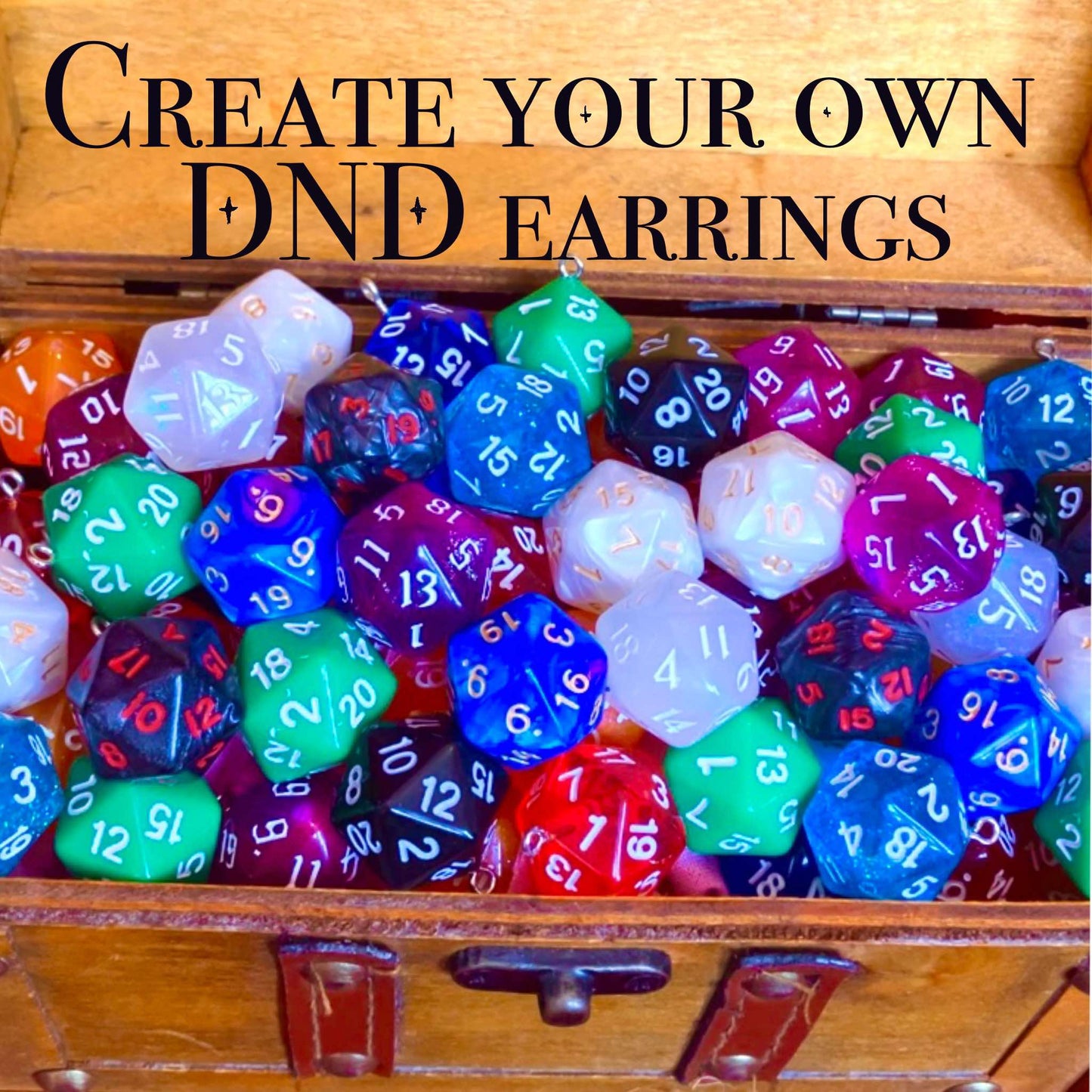 CUSTOM  DND EARRINGS- WEAPONS.