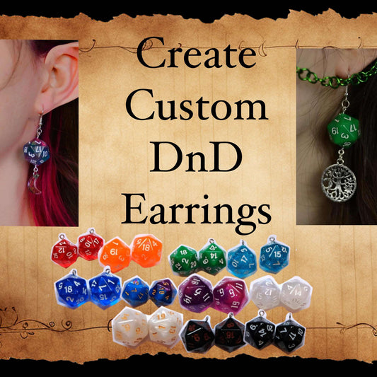 CREATE YOUR OWN DND EARRINGS- NATURE AND CREATURES