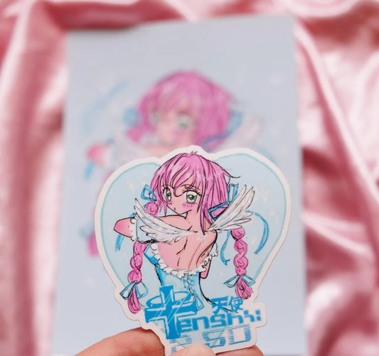 ꒰ა ♡ ໒꒱  Tenshi Print + sticker set꒰ა ♡ ໒꒱