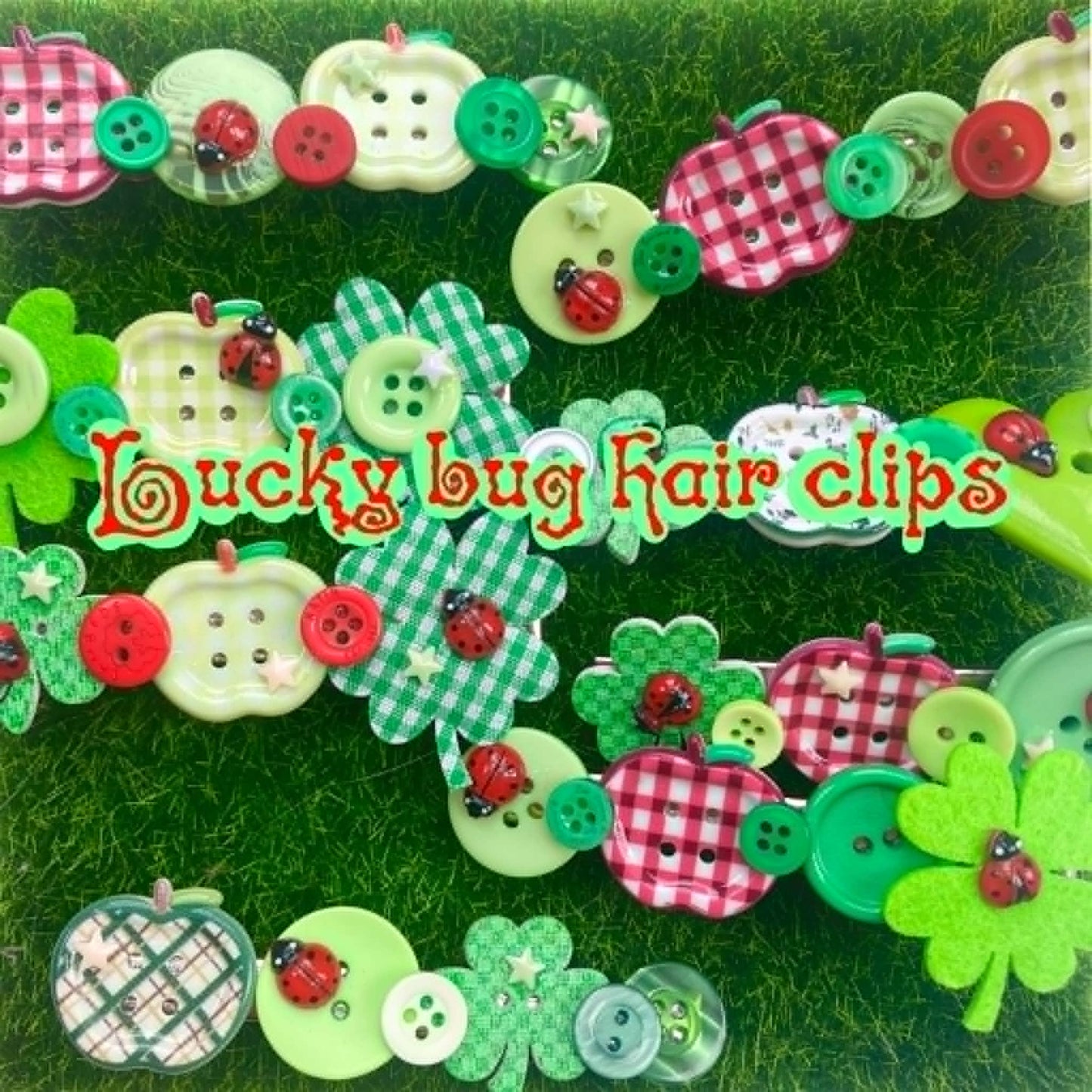 Lucky Bug clips ( 8 designs)