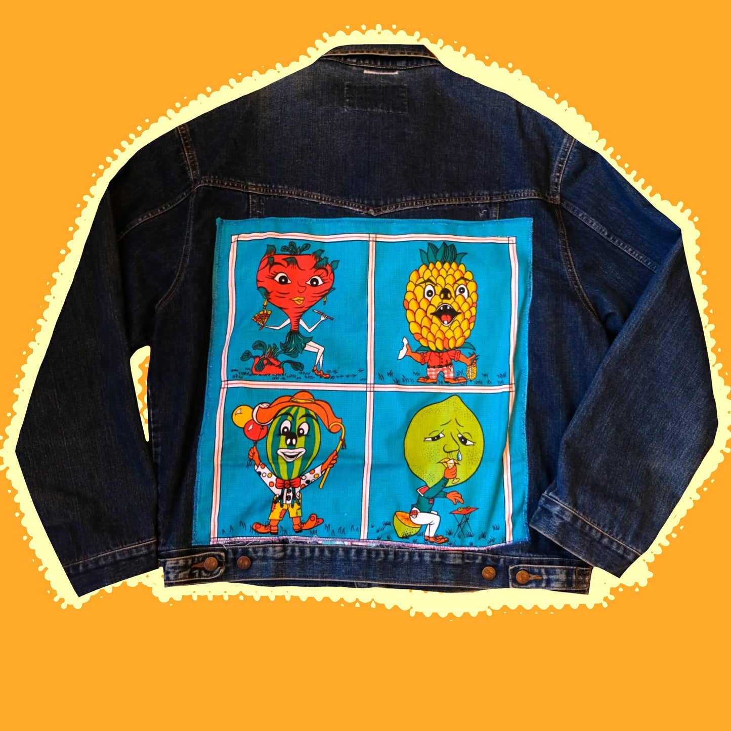 reworked vegetable jacket UNISEX 2XL