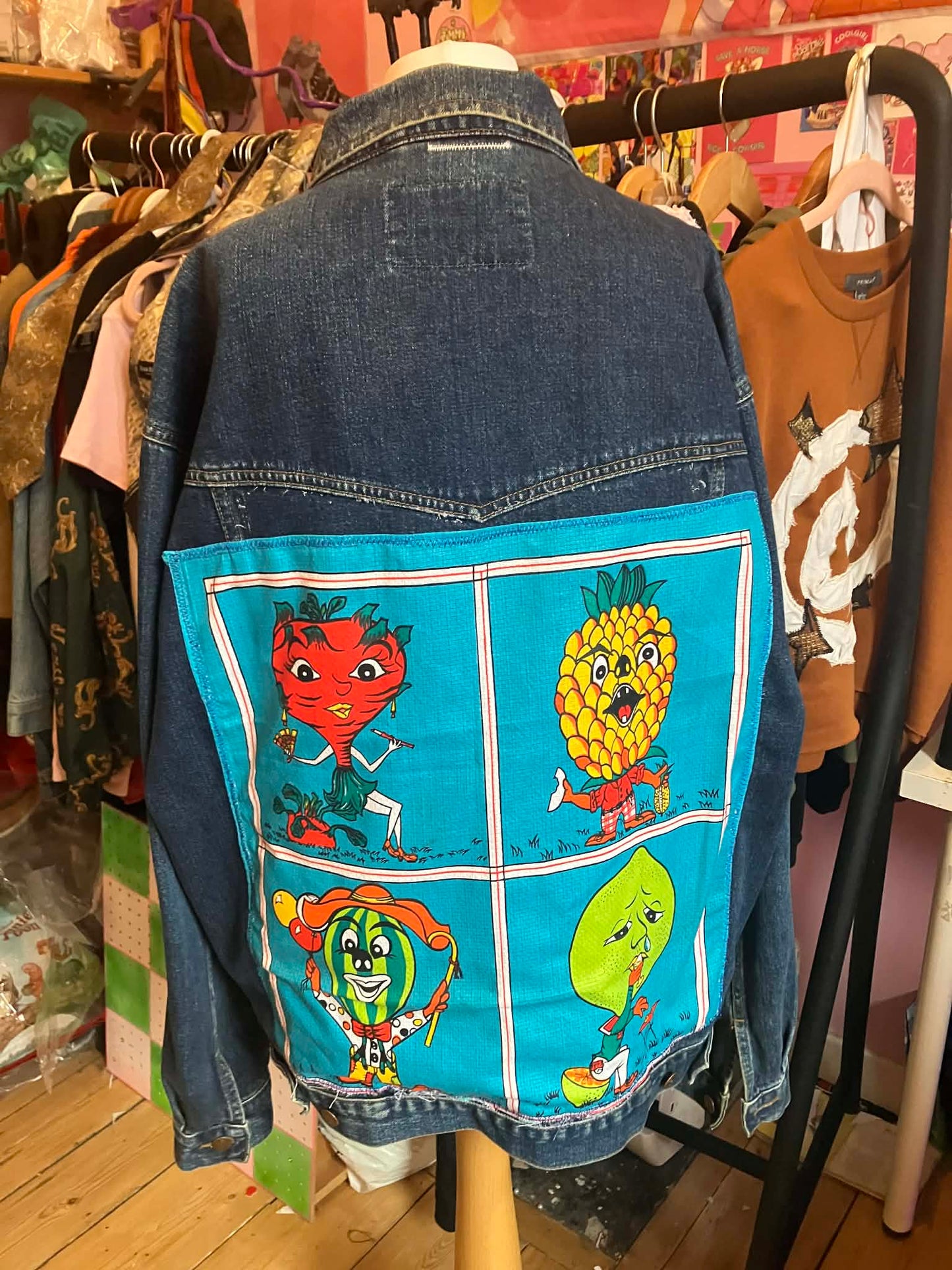 reworked vegetable jacket UNISEX 2XL