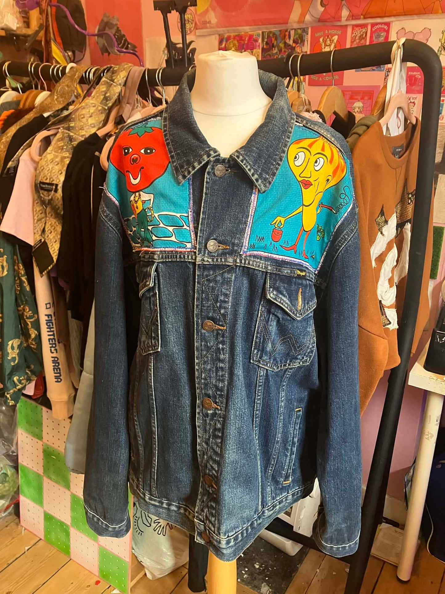 reworked vegetable jacket UNISEX 2XL