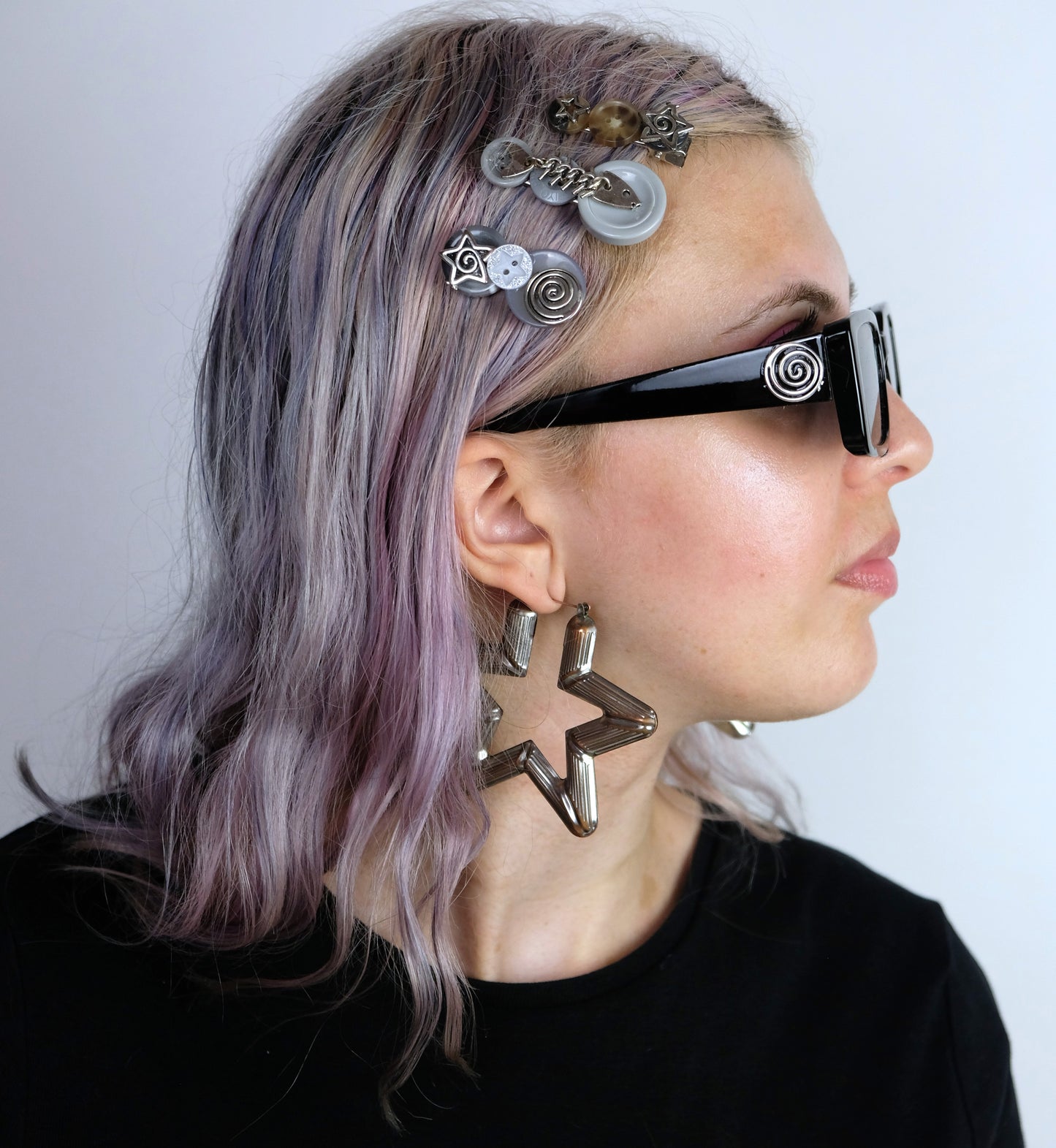 Silver charm glasses (6 designs)
