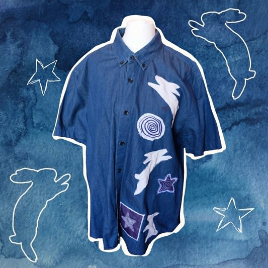 Reworked Blue Bunny shirt XL (18-20)
