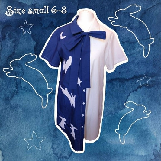 Reworked Bunny shirt dress - small 6-8