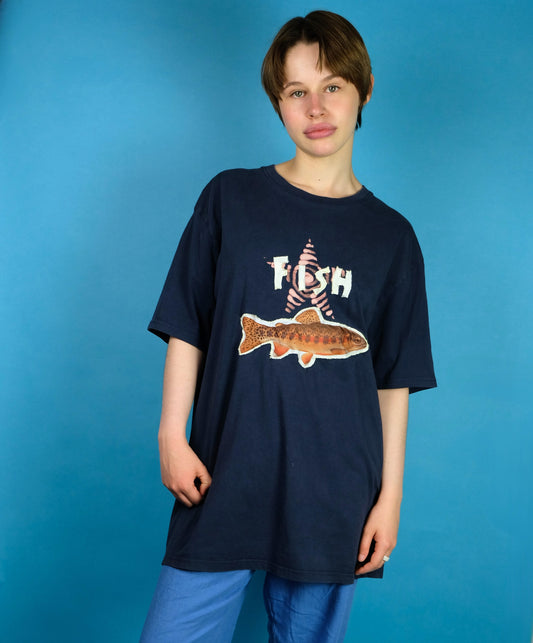 Fish tee XL/ 18- Unisex