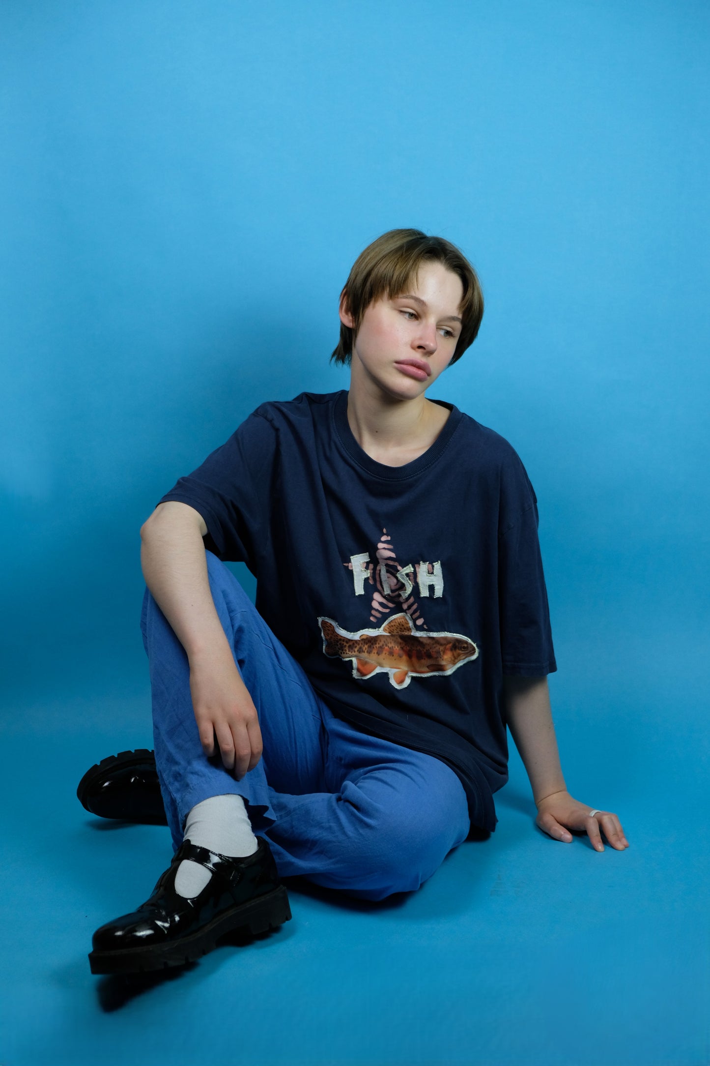 Fish tee XL/ 18- Unisex