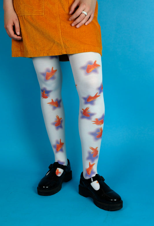 Gold fish tights (S-5XL)