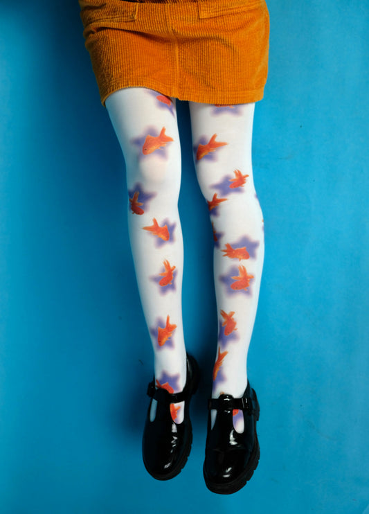 Gold fish tights (S-5XL)