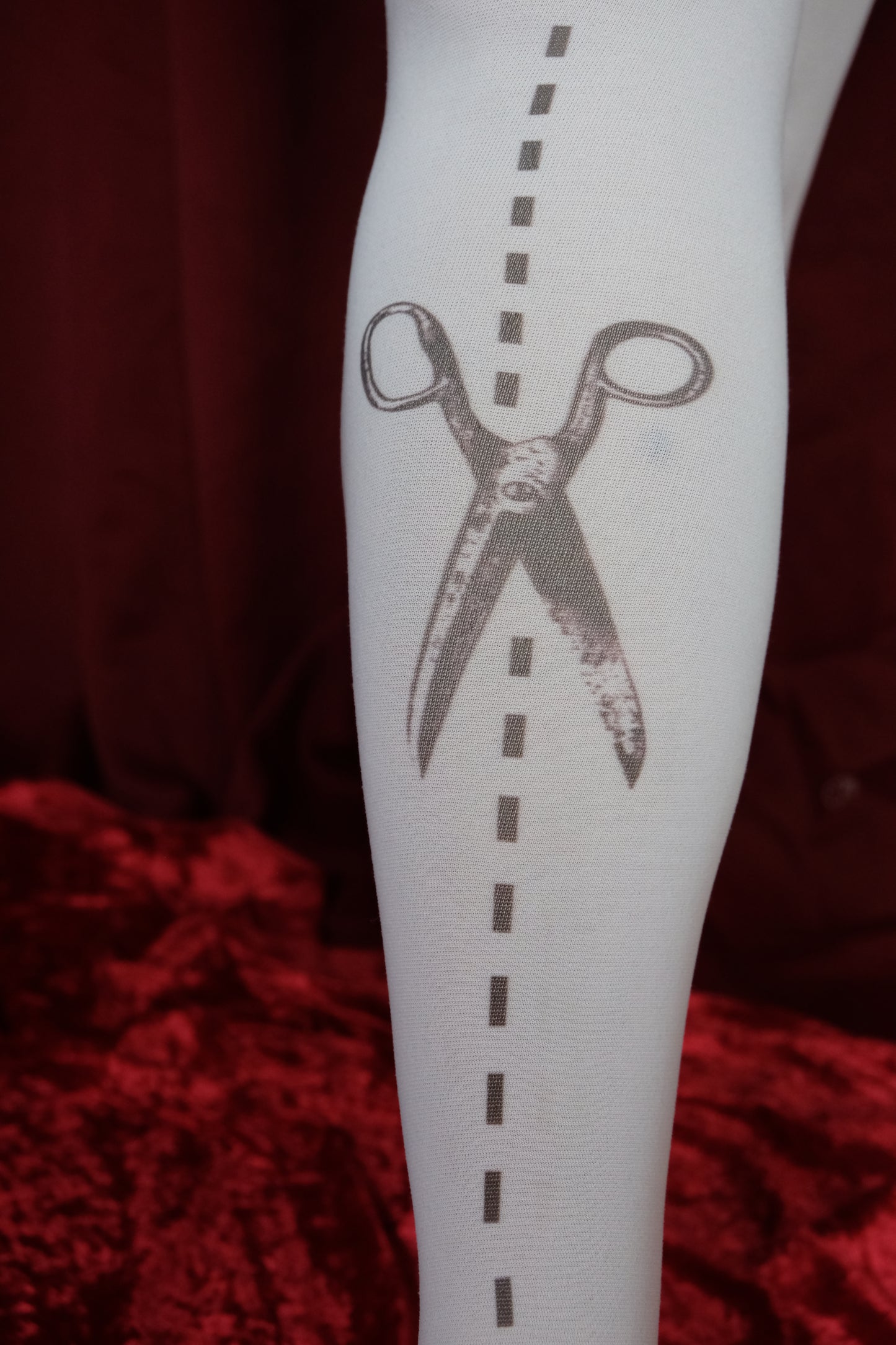 Scissor Print Tights- (S-5XL)